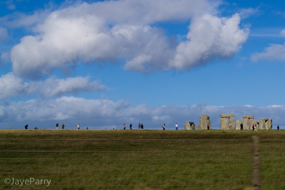 Stonehenge from the road. I underestimated how enormous the stones are. They are massive!